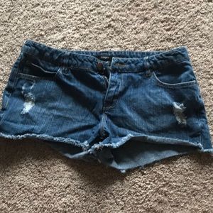 Denim shorts